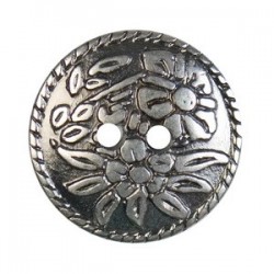 Floral Metal Buttons 20mm
