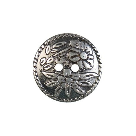 Floral Metal Buttons 20mm