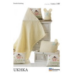 UKHKA Baby DK Patttern: Blanket, Cushion and Hat 140