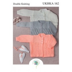 UKHKA Baby DK Pattern: Cardigans 162
