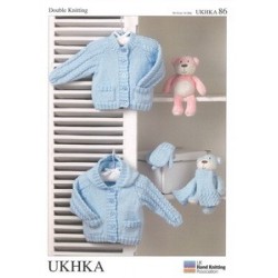 UKHKA DK Baby Pattern: Cardigans, Scarf and Mittens 86