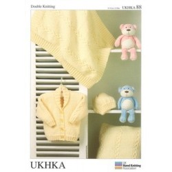 UKHKA DK Baby Pattern: Jacket, Hat , Blanket and Cushion 88