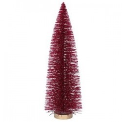 Fuchsia Glitter Bristle Christmas Tree 