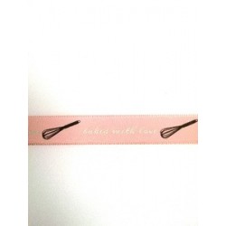 Baked with Love Ribbon 15mm - Pink