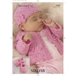 Sirdar Snuggly 4 Ply Baby Pattern 1666