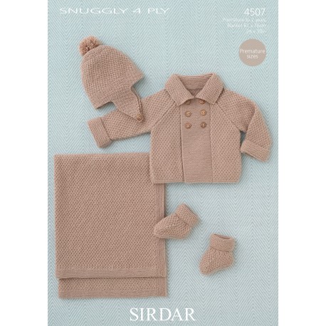 Sirdar Snuggly 4 ply Baby Pattern 4507