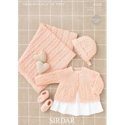 Sirdar Snuggly 4 ply Baby Pattern 4508
