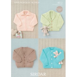Sirdar Snuggly 4 ply Baby Pattern 4512