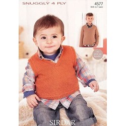 Sirdar Snuggly 4 ply Baby Pattern 4577