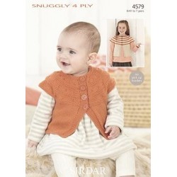 Sirdar Snuggly 4 ply Baby Pattern 4579