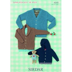 Sirdar Snuggly 4 ply Baby Pattern 4640