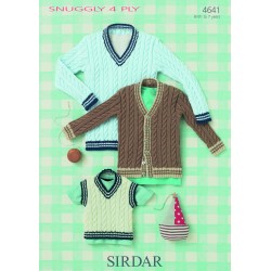 Sirdar Snuggly 4 ply Baby Pattern 4641