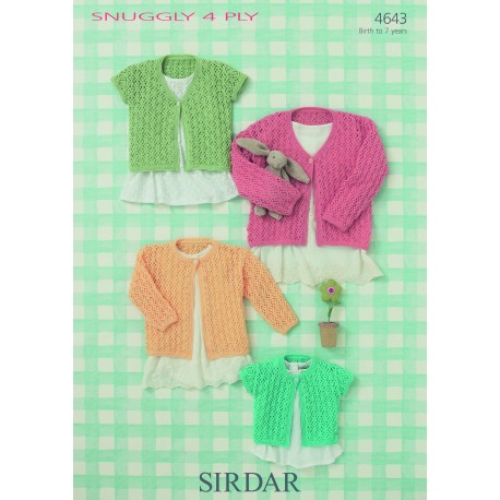 Sirdar Snuggly 4 ply Baby Pattern 4643