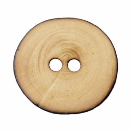 Wooden Button 15mm - Brown