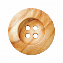 Wooden Button 23mm - Brown