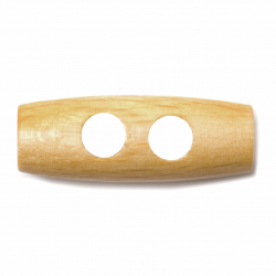 Wooden Toggle Button 23mm - Beige