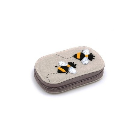 Premium Novelty Collection: Applique Sewing Kit: Zip Case with Contents: Bee