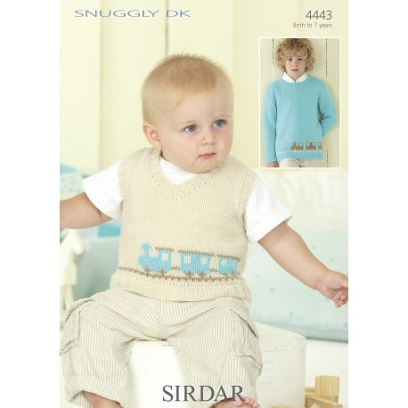 Sirdar Snuggly DK Baby Pattern 4443