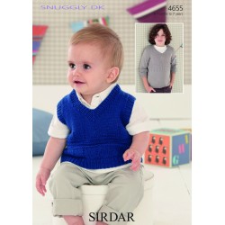 Sirdar Snuggly DK Baby Pattern 4655