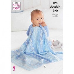 King Cole Fjord Baby Blanket Pattern 5695
