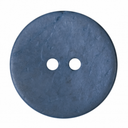 Blue Coconut Button 24mm