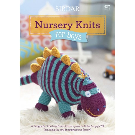 Sirdar Nursery Knits for Boys Pattern Book 487