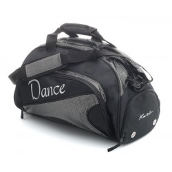 Katz Black & Sparkly Dance Bag - Silver