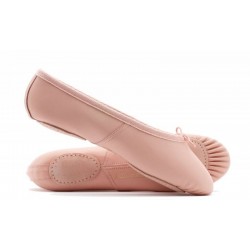 Katz Split Sole Pink Leather Ballet Shoes - From size 6