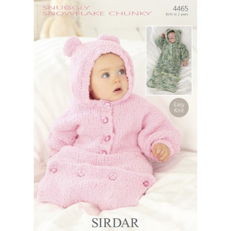 Sirdar Snuggly Snowflake Chunky Baby Pattern 4465