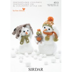 Sirdar Snuggly Snowflake Chunky/Country Style DK Baby Pattern 4513