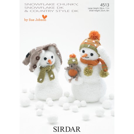Sirdar Snuggly Snowflake Chunky/Country Style DK Baby Pattern 4513