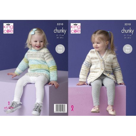 King Cole Baby Chunky Pattern 5210