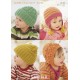 Sirdar Snuggly DK Baby Hats Pattern 1242
