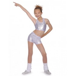 Metallic Dance Shorts from Roch Valley (Silver age 5-6y)
