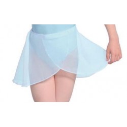 Georgette Wrapover Ballet Skirt - Pale Blue