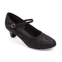 So Danca Black Glitter Ballroom Shoes BL502