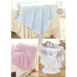 Sirdar Snuggly DK Baby Blanket Pattern 1299