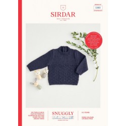 Sirdar Baby Jumper Cardigan DK Pattern 5383