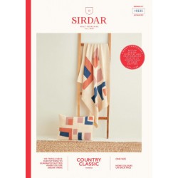 Sirdar Blanket & Cushion Cover Pattern 10235