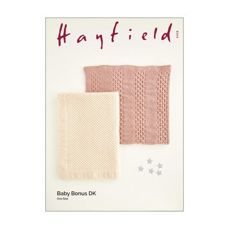 Hayfield - Sirdar Baby Blanket Pattern 5419