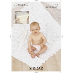 Sirdar Snuggly DK Baby Blanket Pattern 1710