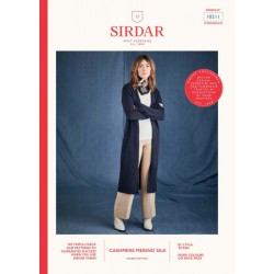 Sirdar Ladies Long Cardigan Pattern DK 10211