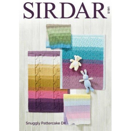 Sirdar Snuggly DK Baby Blanket Pattern 4749
