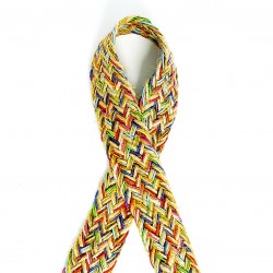 Multi Coloured Plaited Hessian Strapping - Ideal for Bags