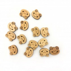 Frog Wooden Buttons