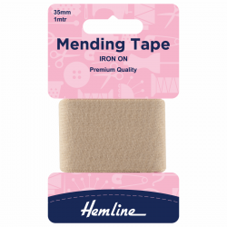 Iron On Mending Tape - Beige