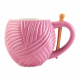 Mug: Yarn Ball Design - Pink