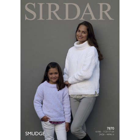Sirdar Smudge Ladies & Childs Pattern 7870