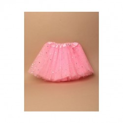 Pink Tutu Skirt with Silver Stars - Toddler