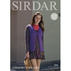 Sirdar Country Style 4 Ply Ladies Pattern 7838